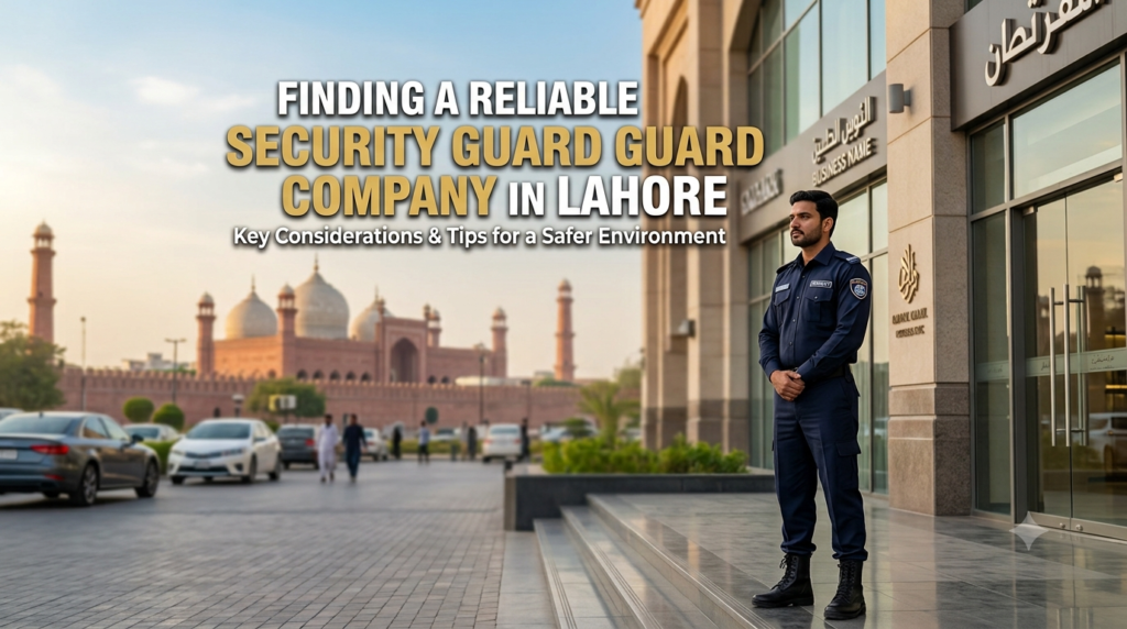 Finding a Reliable Security Guard Company in Lahore