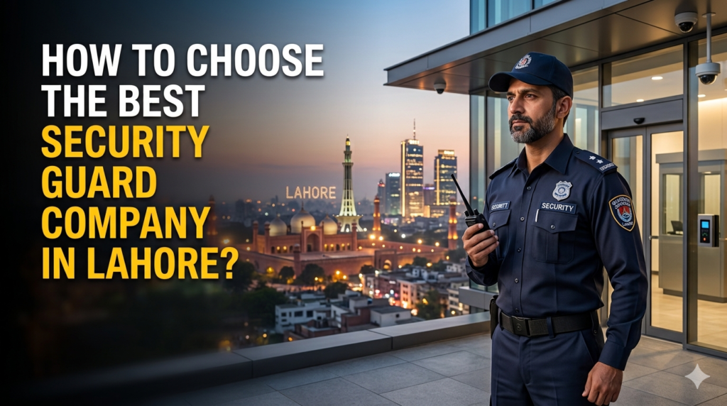 How to Choose the Best Security Guard Company in Lahore