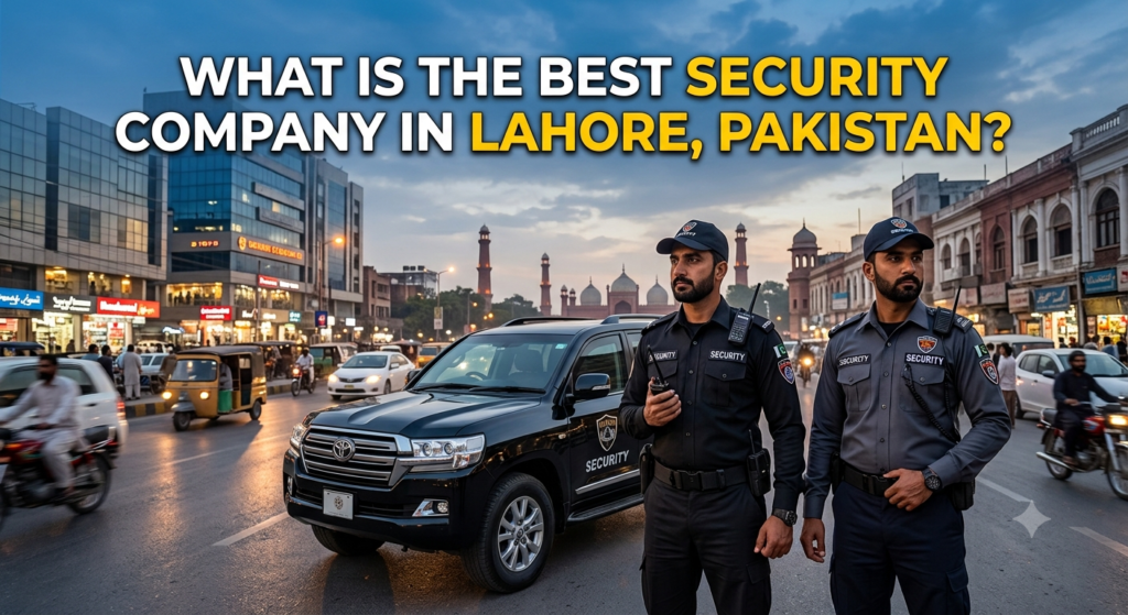 What Is the Best Security Company in Lahore, Pakistan