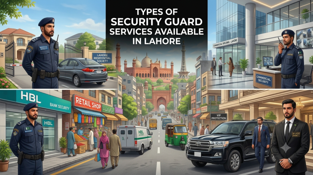 Types of Security Guard Services Available in Lahore