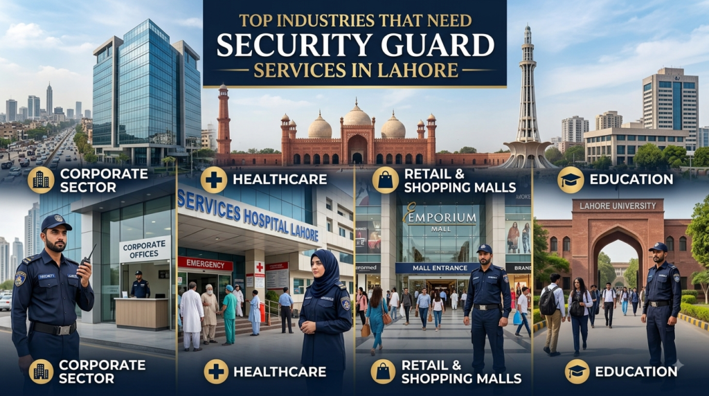 Top Industries That Need Security Guard Services in Lahore